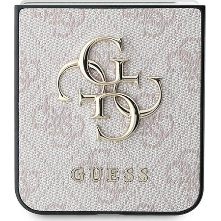 Etui Guess 4G Big Metal Gold Logo do Samsung Galaxy Z Flip6, różowy